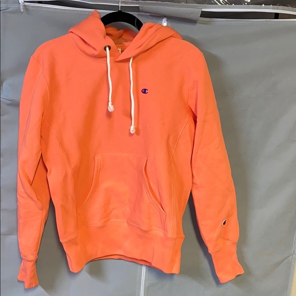 coral champion hoodie
